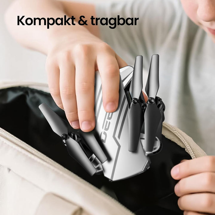 DEERC D20 Mini Drohne für Kinder mit 1080P Kamera, faltbarer RC Quadcopter mit FPV Live-Übertragung,