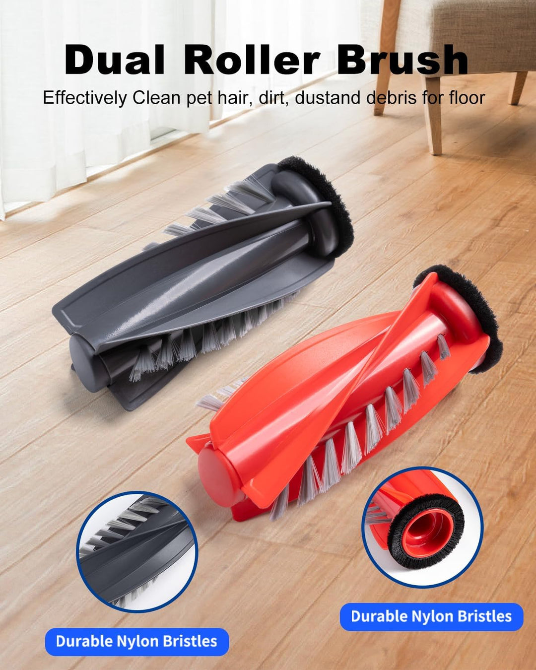 Ersatzteile für Roborock Qrevo Curv/Qrevo Edge/Q Revo Curv S5X Saugroboter, Ersatz Zubehörset mit 2