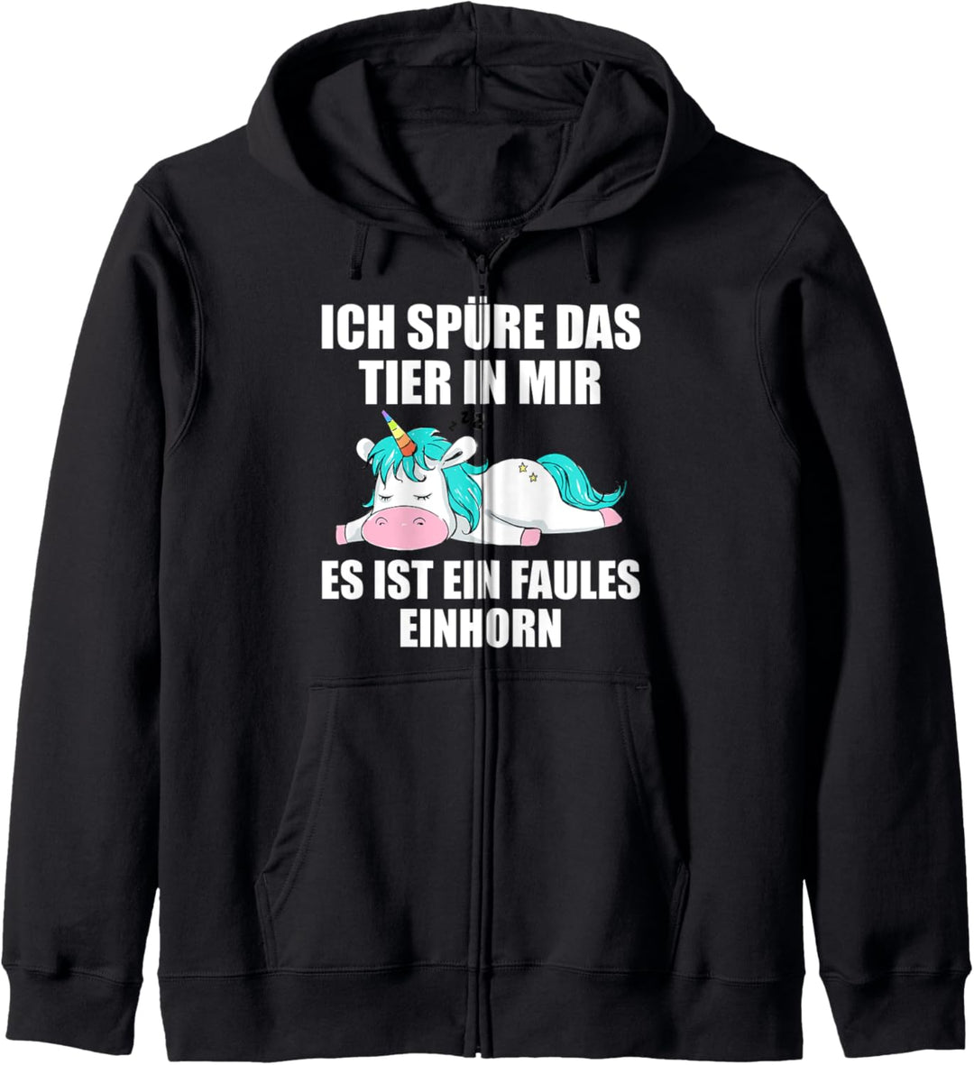 Lustiger Spruch Einhorn Mitarbeiterin Arbeitskollege Büro Kapuzenjacke
