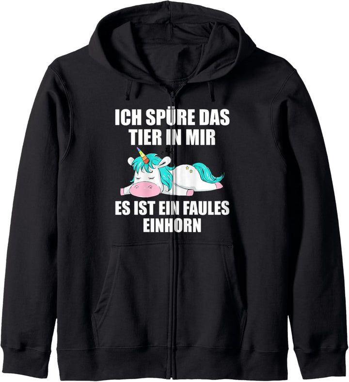 Lustiger Spruch Einhorn Mitarbeiterin Arbeitskollege Büro Kapuzenjacke