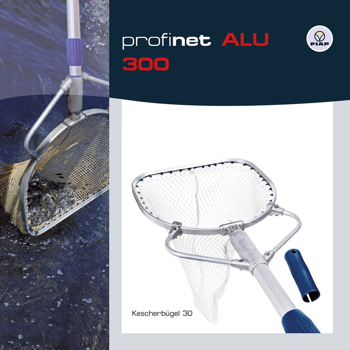 FIAP profinet ALU 300 MW: 15 mm - Maschenweite 15 mm - PROFI - Fischkescher - Material Aluminium - K