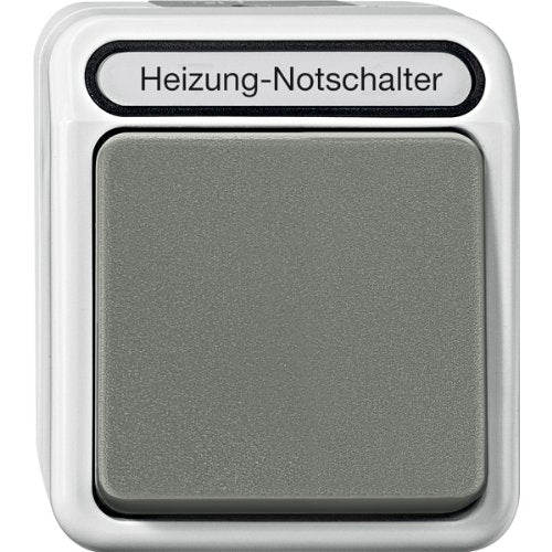 Merten 342694 Heizungs-Notschalter, Wechsel, lichtgrau, AQUASTAR