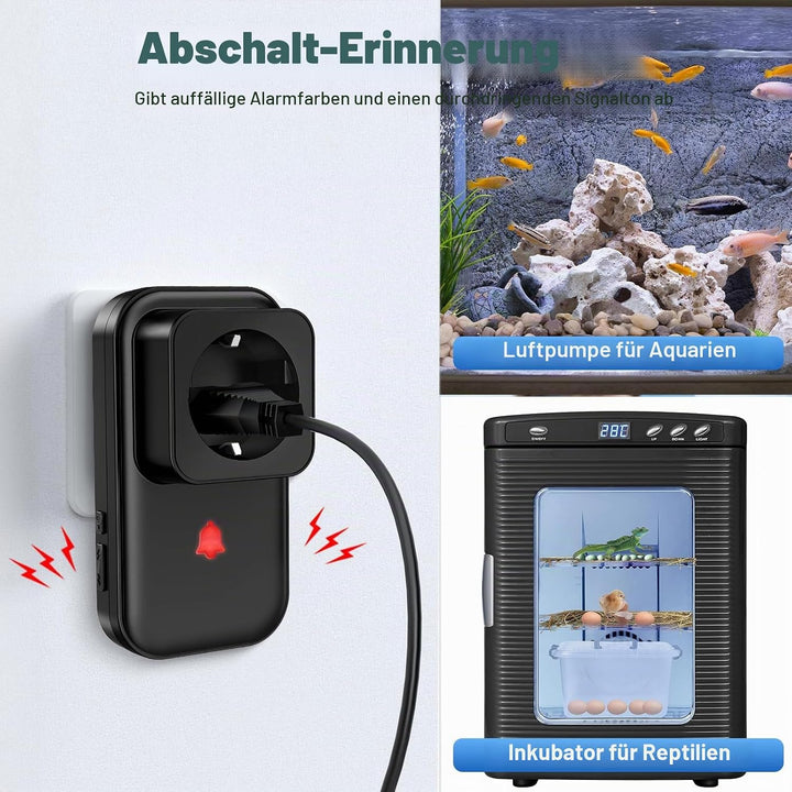 2Pack Stromausfallalarm melder mit LED Anzeige, 0-110db Gefrierschrank Stromausfallmelder Stromausfa