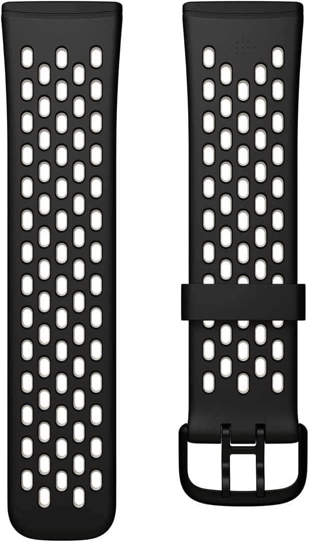 Fitbit Unisex-Adult Versa 3/Sense Armband (Small) Schwarz/Mondweiss L, Schwarz/Mondweiss L