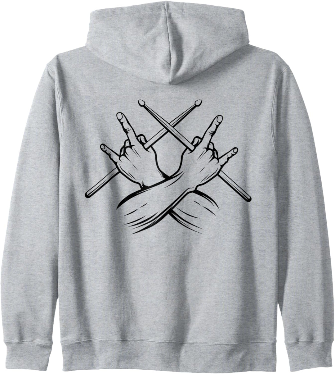 Schlagzeug Drummer Drumsticks Rock Schlagzeuger Kapuzenjacke