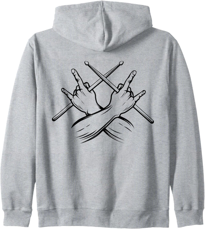 Schlagzeug Drummer Drumsticks Rock Schlagzeuger Kapuzenjacke