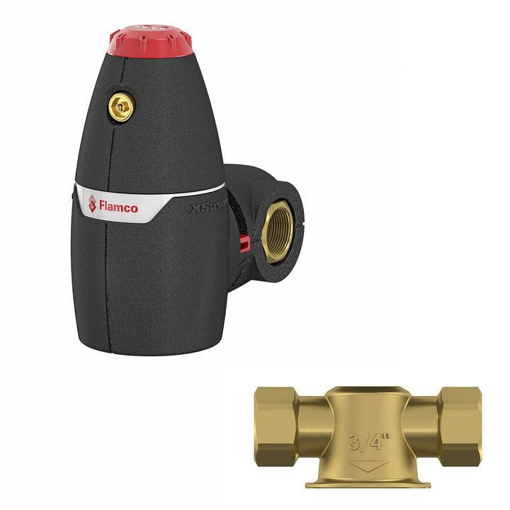 Flamco XStream Vent G 1 1/4" M -Mikroblasenabscheider für effiziente Heizungsanlagen - Hochwertiger