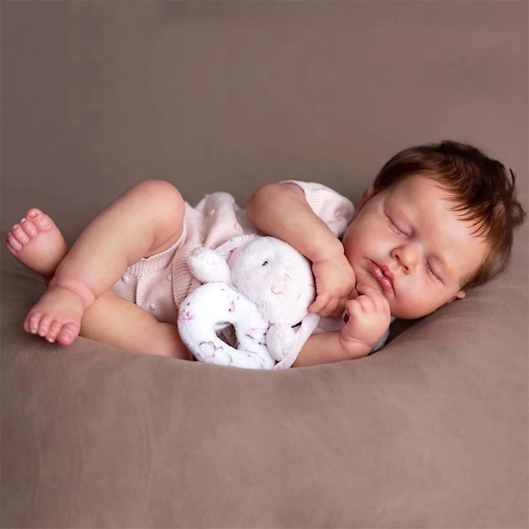 Zero pam Reborn Baby Vollsilikon Lebensecht-50CM Reborn Puppen Lebensecht, Silikon Baby Mädchen, Bab