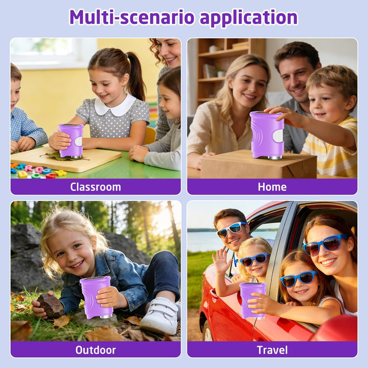 Handy Digital Mikroskop für Kinder, 1080P HD 2.0" Bildschirm Mini-Mikroskop, 1000X USB tragbares Tas
