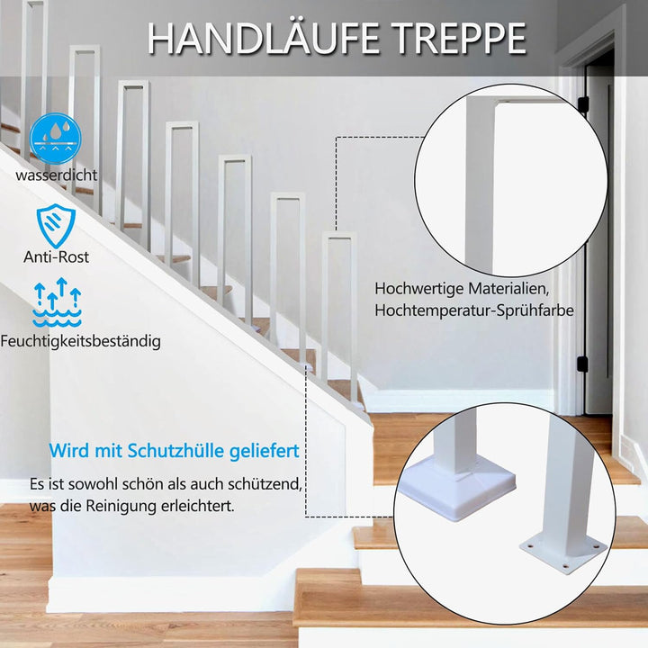U-FöRmige GeläNder Treppe, TreppengeläNder Innen, Handlauf, Metal Drinnen/RaussEn, Nordic Modern sch