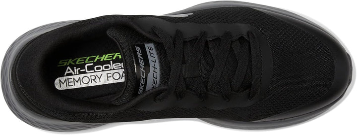 Skechers Skech-Lite Pro Clear Rush Sneaker für Herren, weiss 41 EU Black Mesh Duraleather Trim, 41 E