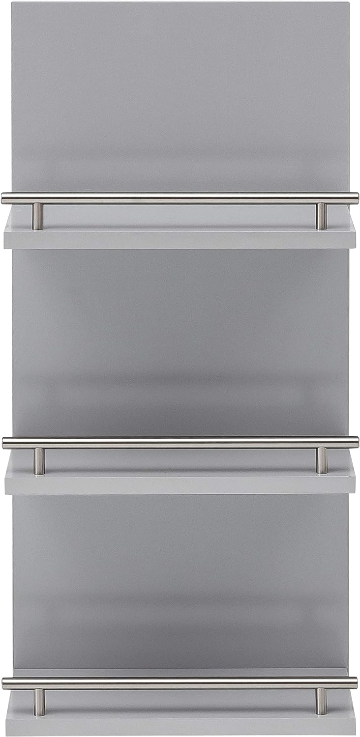 Schildmeyer Regal, Silber Glanz, 30,3/17,4/70,2 cm, Silber Glanz