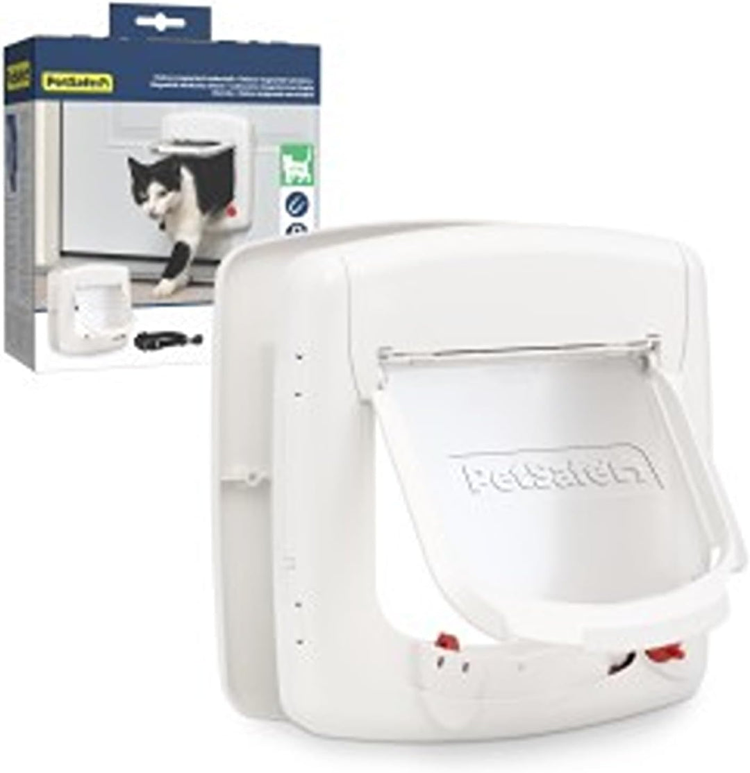 PetSafe Staywell Magnetische Katzenklappe Deluxe, Magnet-Schlüssel gibt nur Ihrer Katze Zugang - häl