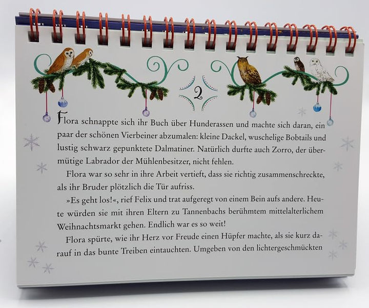 Eulenzauber. Funkelnde Weihnachtswünsche: Eine Adventskalender-Geschichte zum Aufstellen mit XXL-Pos