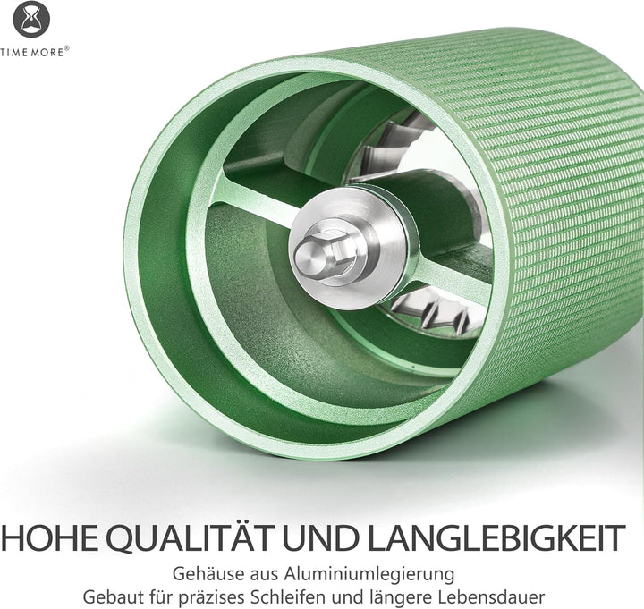 TIMEMORE Chestnut C3s PRO Kaffeemühle Manuell, Upgrade Integrierte Ganzmetallgehäuse, Handkaffeemühl