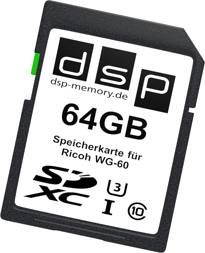 64GB Ultra Highspeed Speicherkarte für Ricoh WG-60 Digitalkamera