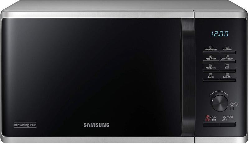 Samsung MG2AK3515AS/EG Mikrowelle mit Grill, 800 W, 23 ℓ Garraum, 48,9 cm Breite, Quick Defrost, 27