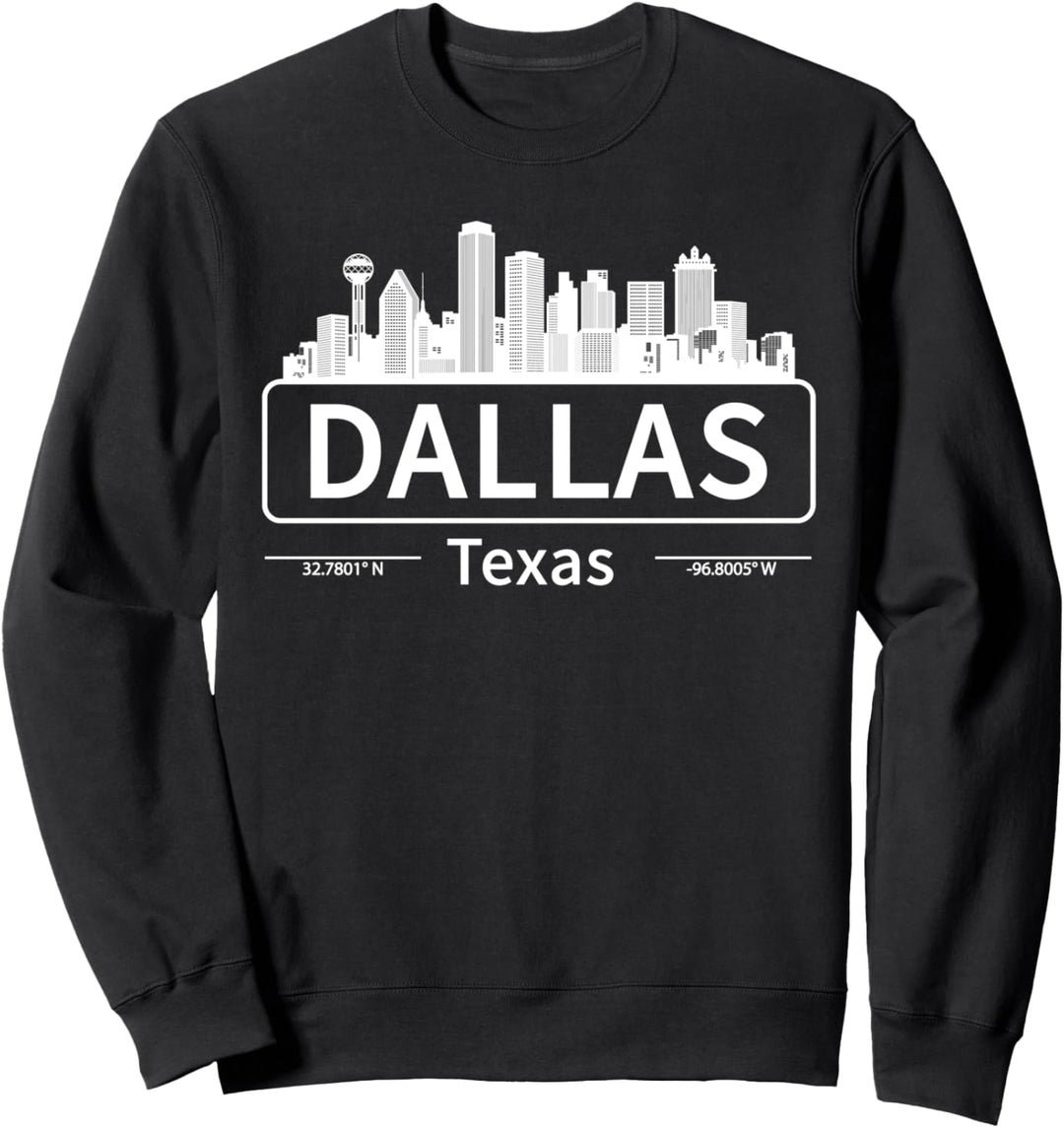 Dallas Texas Skyline, Reisen nach Dallas Love Sweatshirt