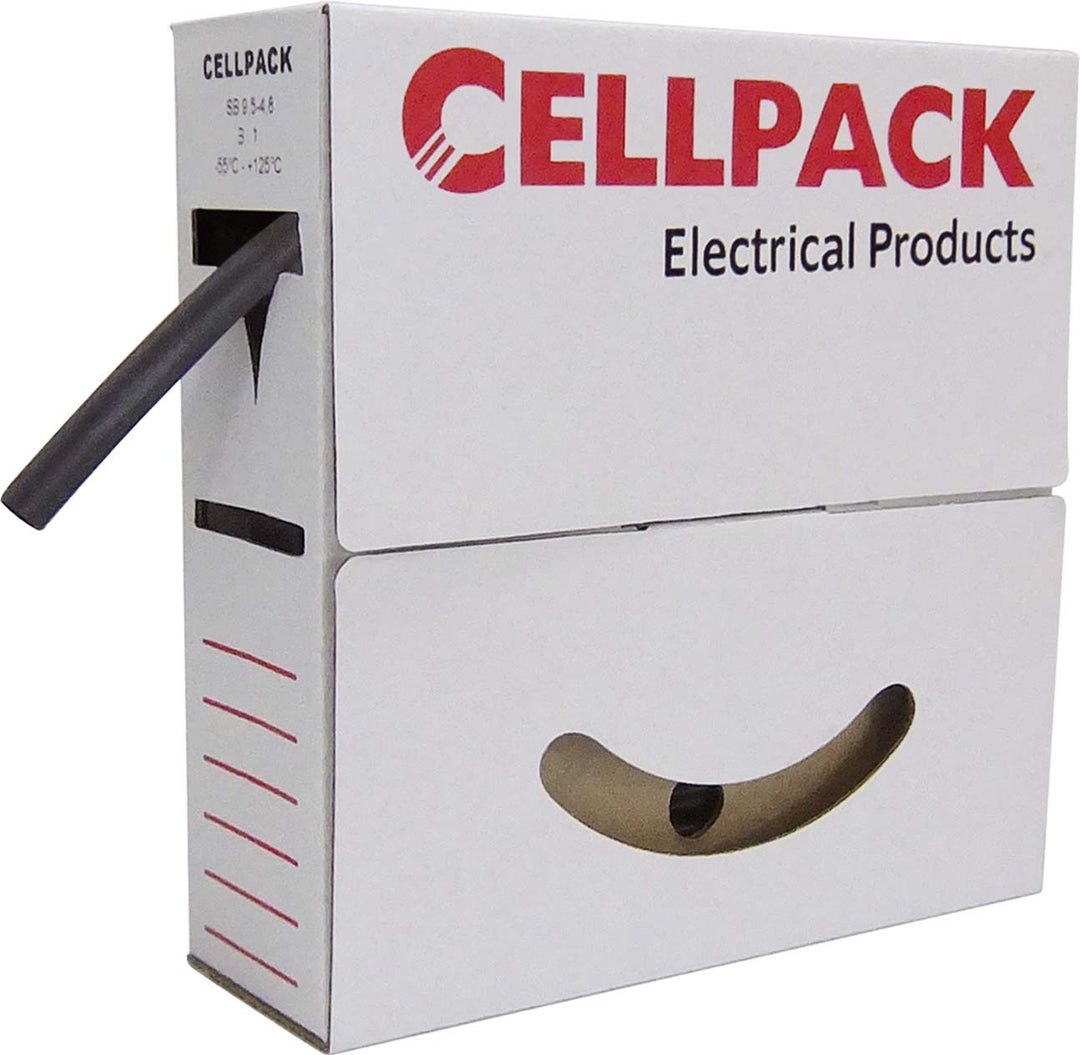 Cellpack Schrumpfschlauch SB/9-3/schwarz/10m