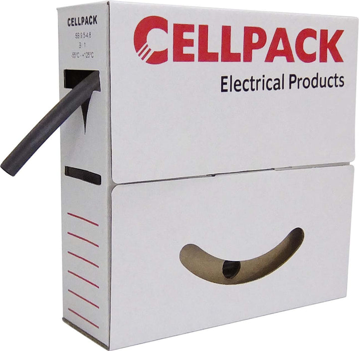Cellpack Schrumpfschlauch SB/9-3/schwarz/10m