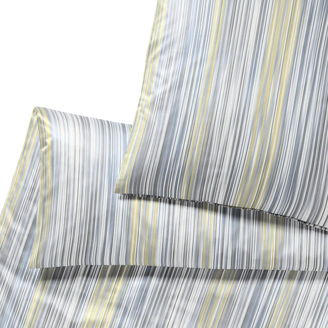 Joop! Bettwäsche Pinstripe Lemon 1 Bettbezug 200 x 220 cm + 2 Kissenbezüge 80 x 80 cm, 1 Bettbezug 2