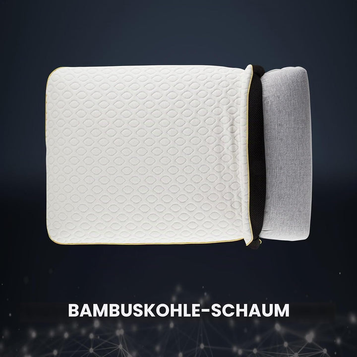 Vitapur Kissen 40 x 60 cm, IONITY I Silberner selbstreinigender Stoff mit Bambus-Aktivkohle für EIN