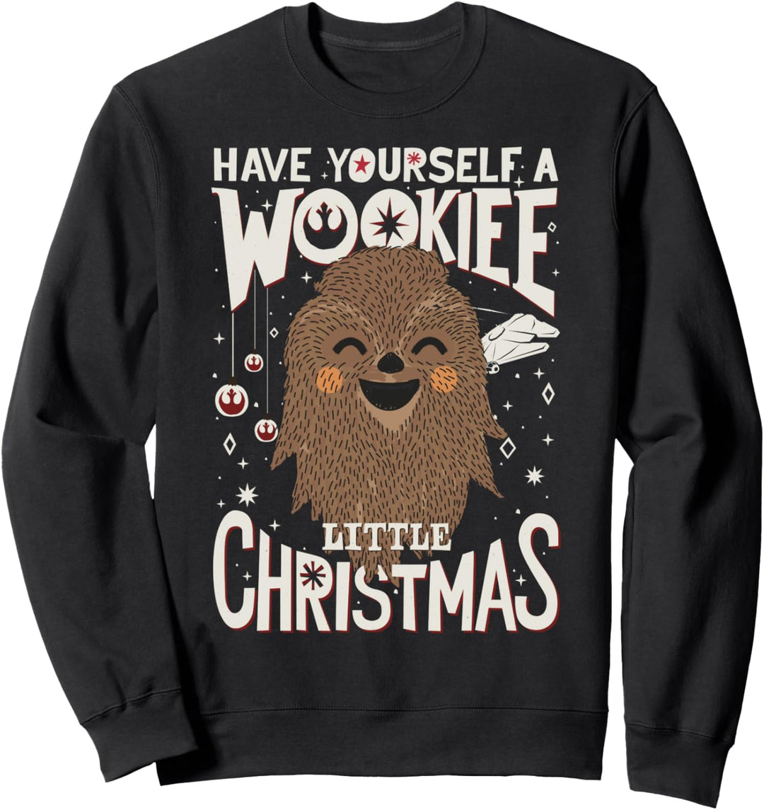 Star Wars Chewie Have A Wookiee Little Christmas Text Sweatshirt