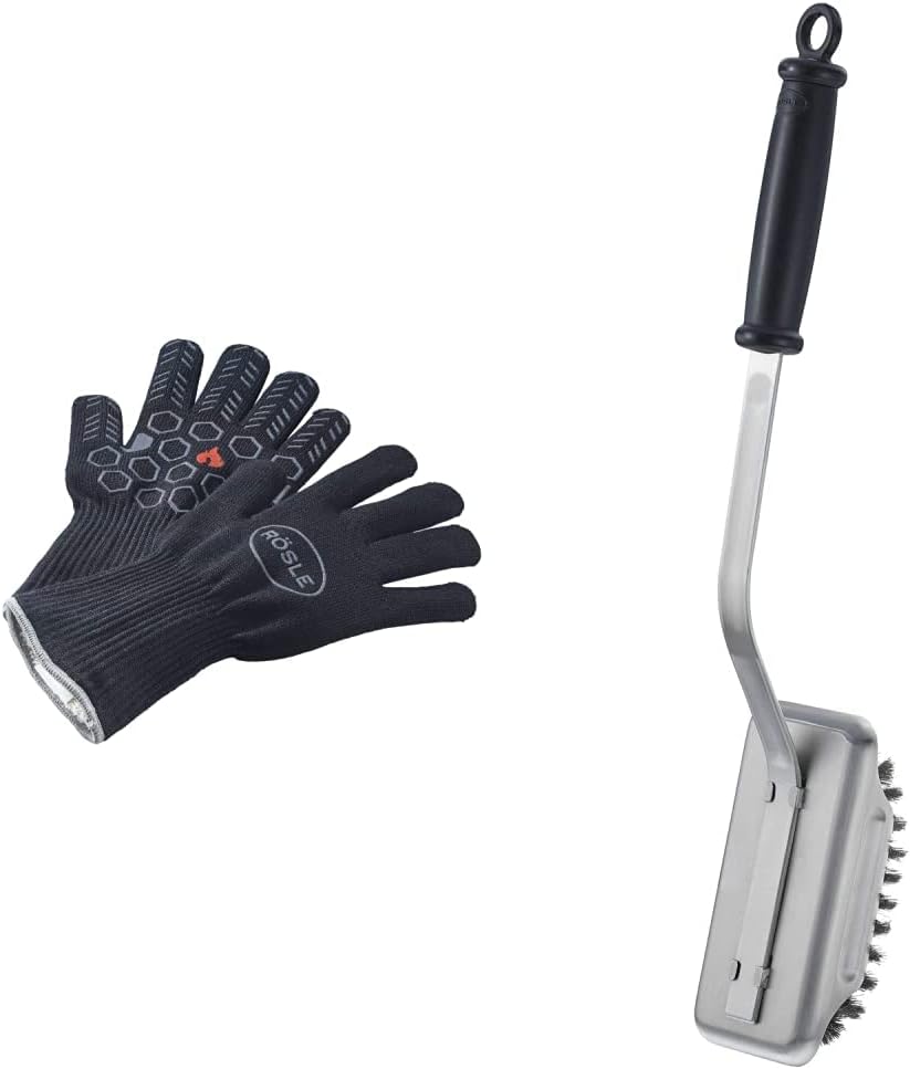 RÖSLE Premium-Grillhandschuhe, Hochwertige Handschuhe zum Schutz vor Verbrennungen & Barbecue-Reinig