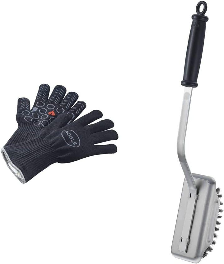 RÖSLE Premium-Grillhandschuhe, Hochwertige Handschuhe zum Schutz vor Verbrennungen & Barbecue-Reinig