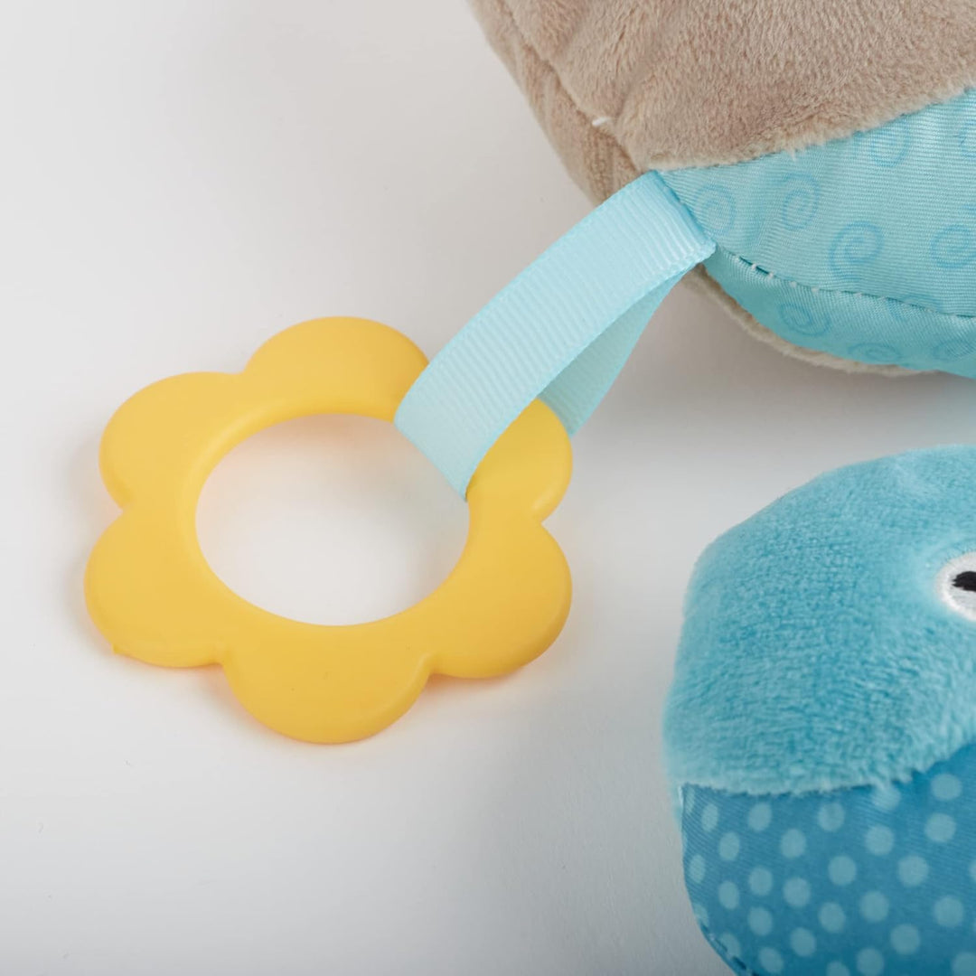 SIGIKID 42632 Aktiv-Wal PlayQ Mädchen und Jungen Babyspielzeug empfohlen ab 3 Monaten grau/blau Grau