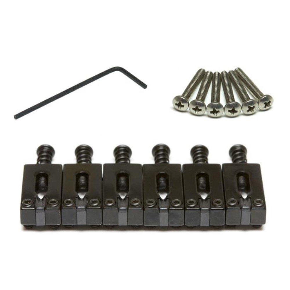 Graph Tech String Saver Classics Strat & Tele 2-1/16" Spacing Schwarz, Schwarz