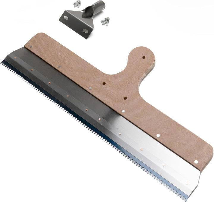 Grossflächenrakel 560mm mit Teleskopstiel Stehrakel Zahnrakel Standrakel Flächenrakel Stehrakel + Te