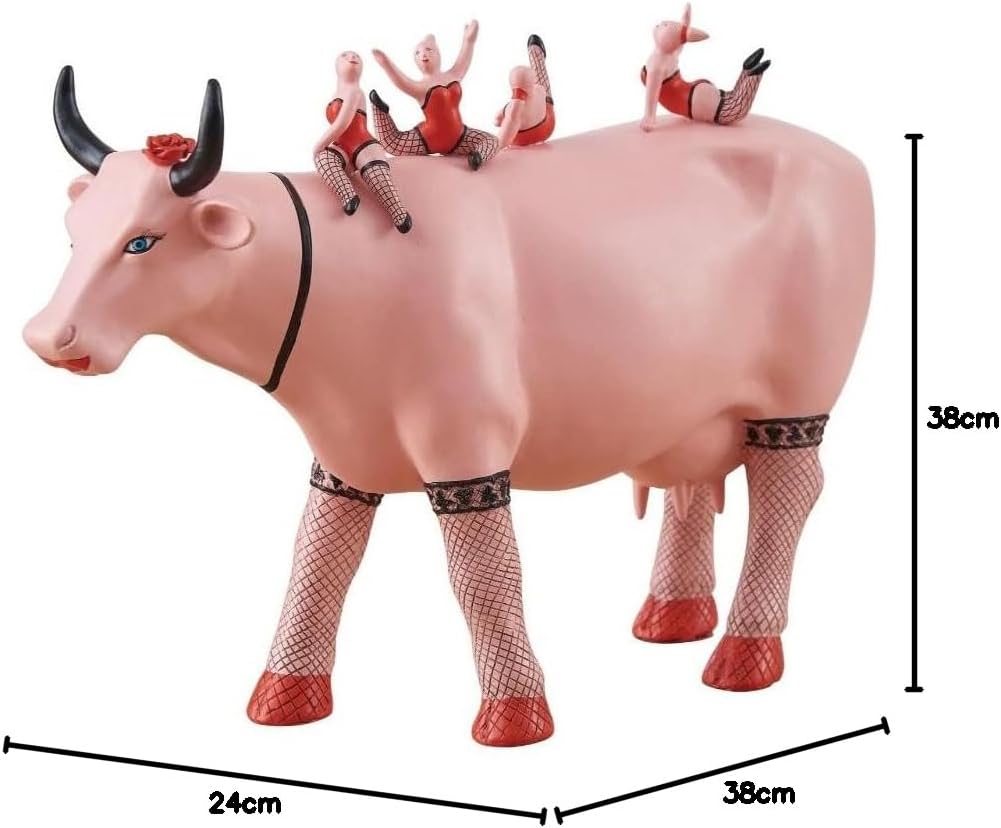 CowParade Cow - Addicted to Love (XL) Resin, 38 x 24 cm