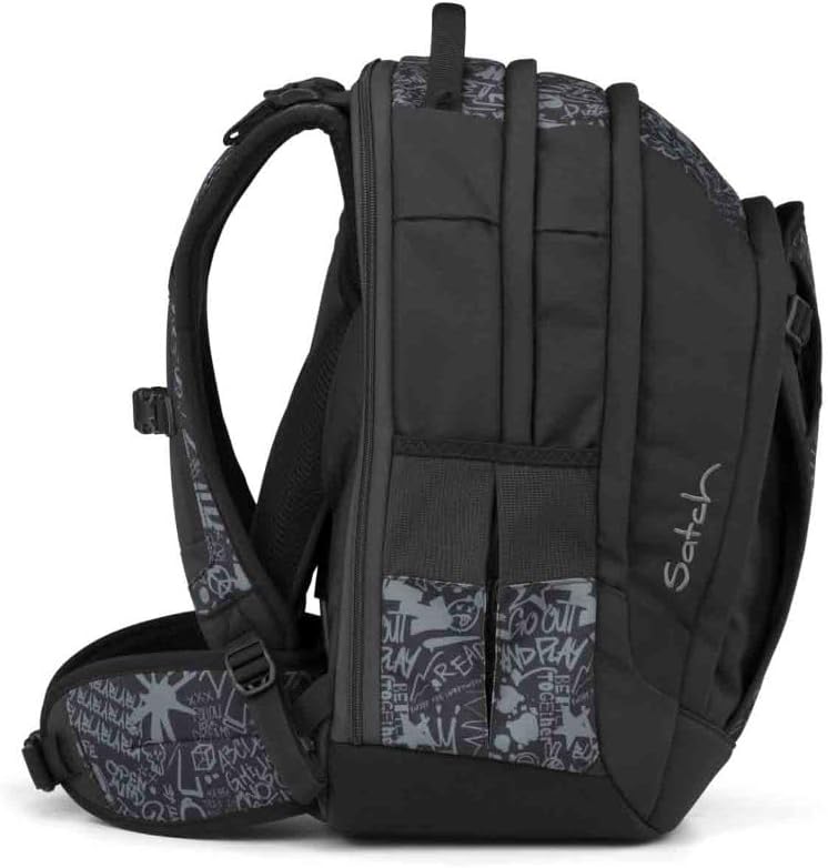 Satch Match Plus Schulrucksack Set 3tlg. inkl. Schlamperbox und Sporttasche (Street Ink), Street Ink