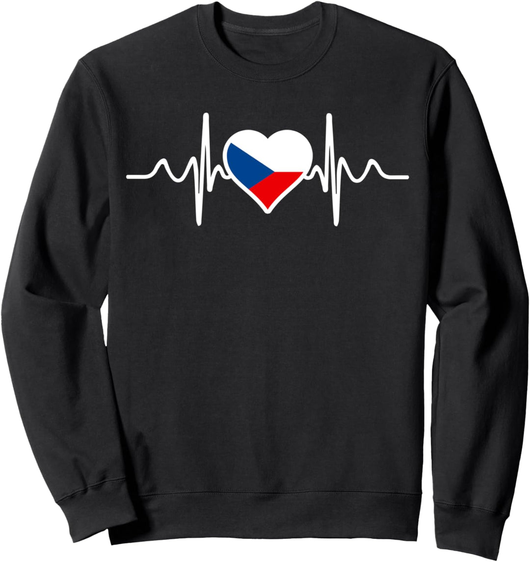 Tschechien Flagge Herz Tschechien Geschenke Liebe Tschechien Sweatshirt