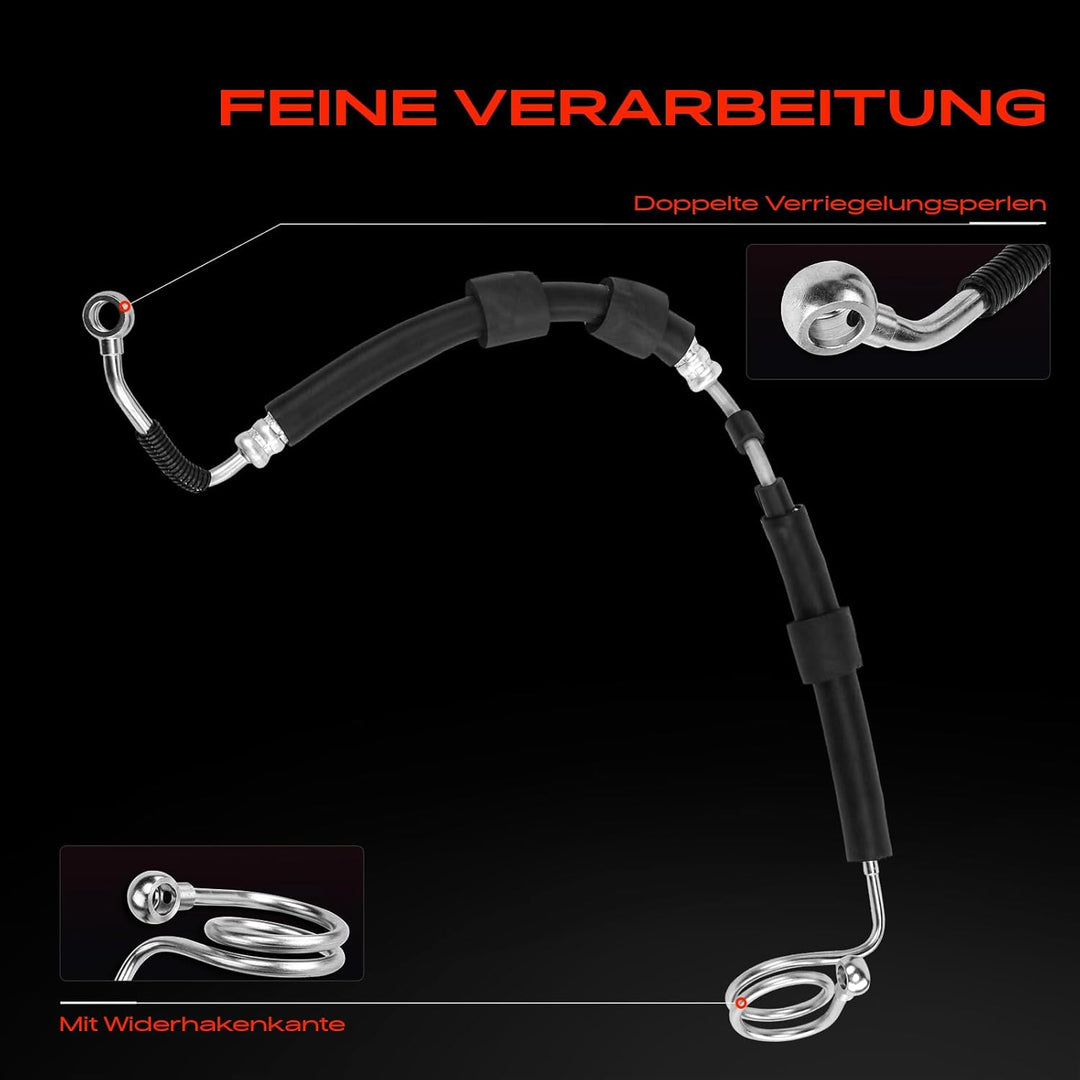 Frankberg Servolenkung Schlauch Benzin/Diesel Kompatibel mit A6 4F2 2.4L-3.1L 2004-2011 A6 Allroad 4