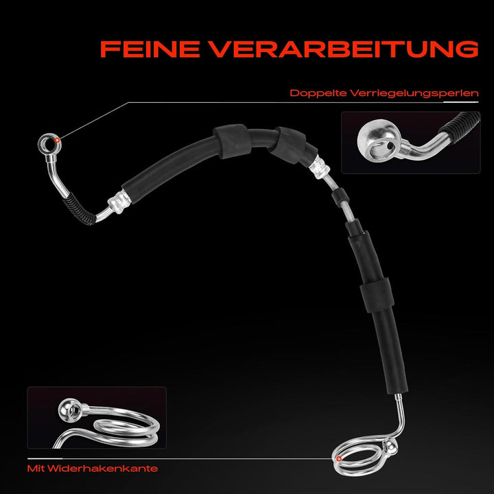 Frankberg Servolenkung Schlauch Benzin/Diesel Kompatibel mit A6 4F2 2.4L-3.1L 2004-2011 A6 Allroad 4