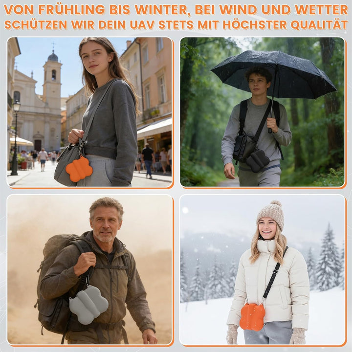 Tasche für DJI Flip Drohne, Kunststoff-Hartschalenkoffer, Drohnenschutz-Tragetasche Case, Kompakte A
