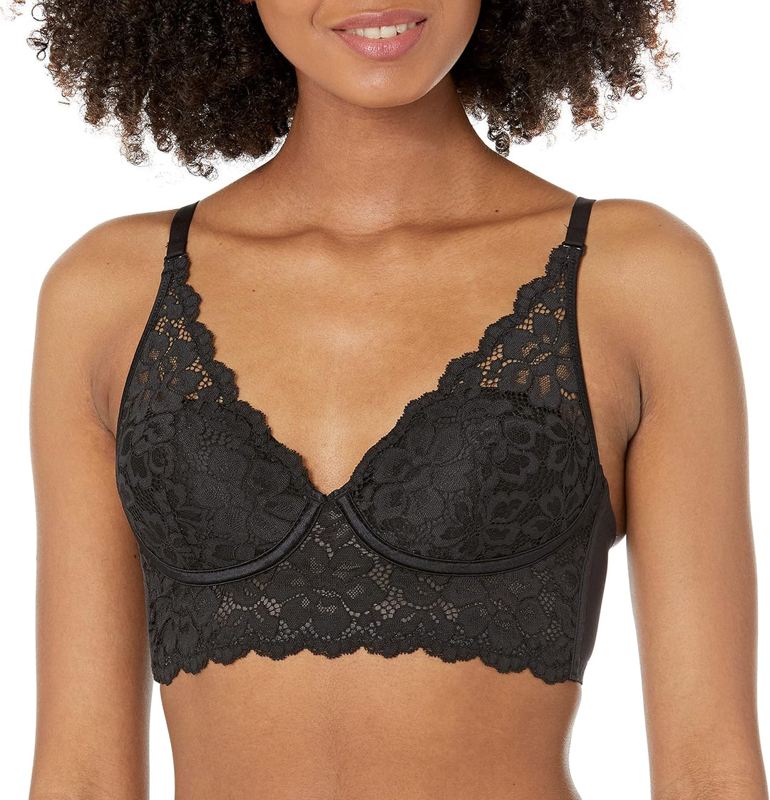 Maidenform Damen Casual Halter Cabrio Bralette Pure Comfort 70B Schwarz, 70B Schwarz