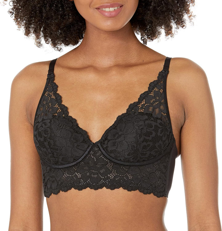 Maidenform Damen Casual Halter Cabrio Bralette Pure Comfort 70B Schwarz, 70B Schwarz