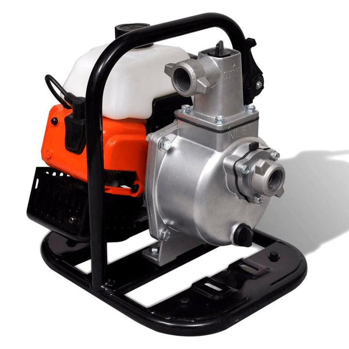 vidaXL Benzin Wasserpumpe Pumpe mit Reversierstarter 25mm Schlauchdurchmesser Schmutzwasserpumpe 40,