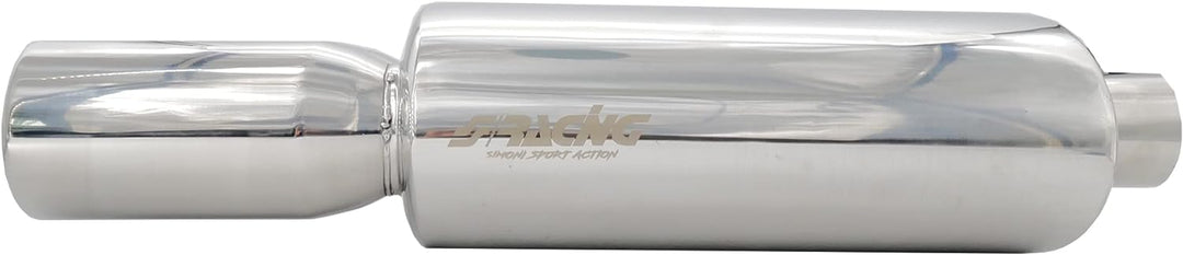 Simoni Racing ESR109 Exhaust Muffler Oval, Inox