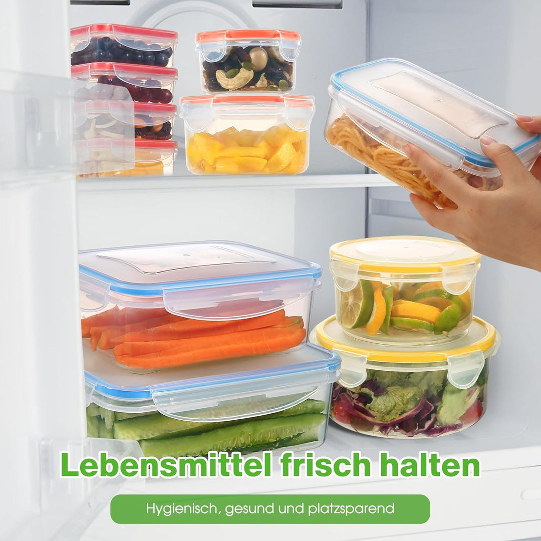 YASHE 28 PCS Frischhaltedosen mit Deckel, Luftdichte Vorratsdosen Set, Vorratsdosen mit Deckel, BPA-