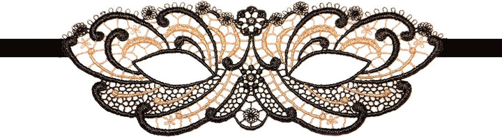 Lucky Cheeks - Golden Diamond Maske mit Svarowski Strass