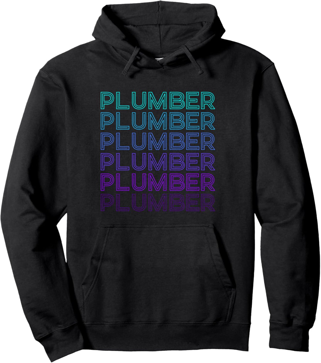 Klempner-Sanitär-Rohrspender, Retro Pullover Hoodie