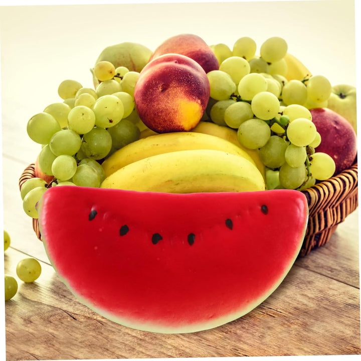 ADOCARN 4stücke Gefälschte Wassermelonenscheiben-Modelle Realistische Fruchtdekorationen Simulierte