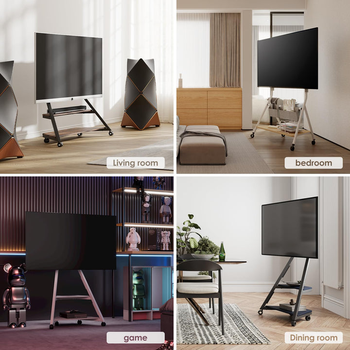 FITUEYES DESIGN Rollen 4er Set bis 80kg belastbar Lenkrollen mit Bremse M8 Gewinde für Möbel und Ger