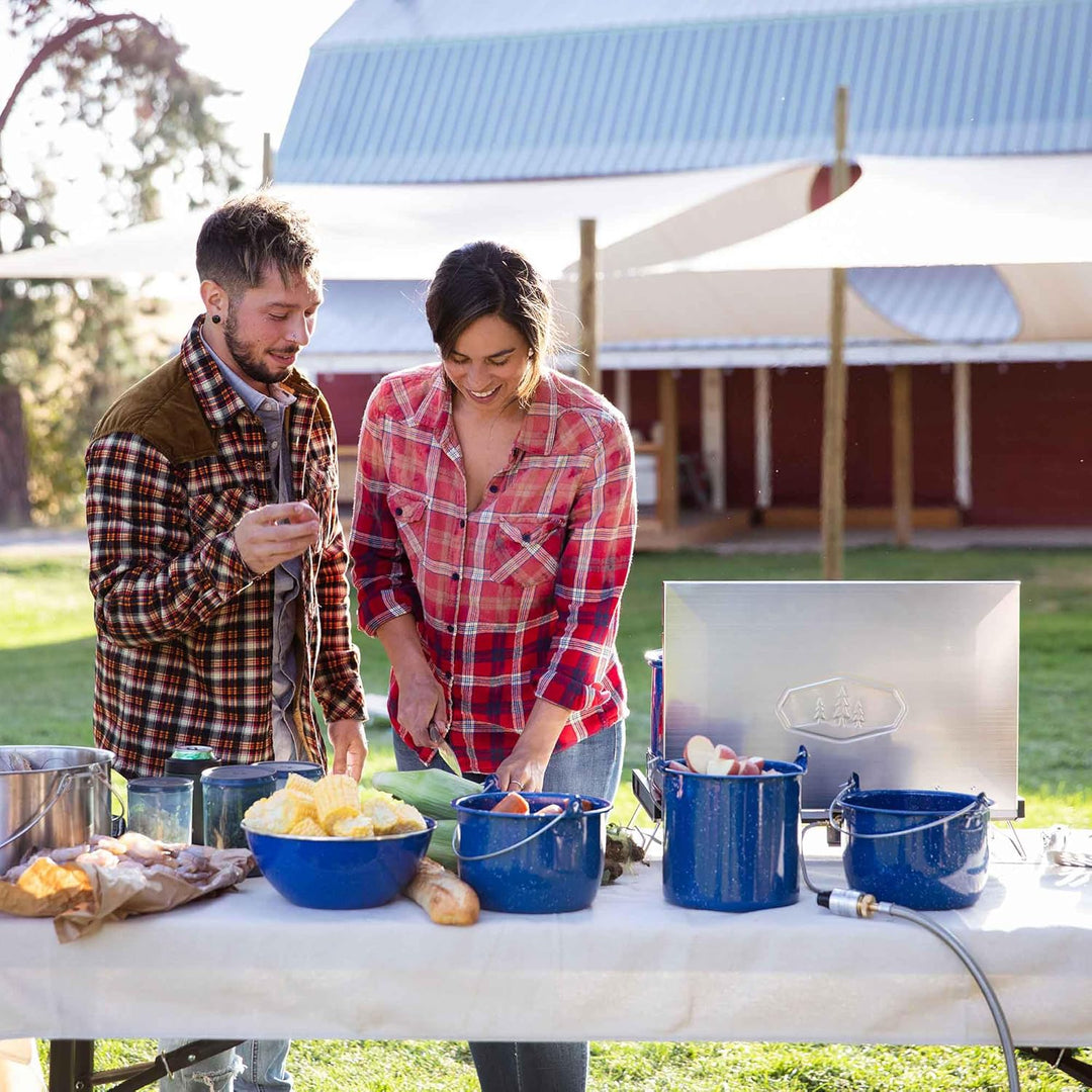GSI Outdoors Unisex-Erwachsene 3 qt. Konvexer Wasserkocher, Blau Blau 3 qt., Blau 3 qt.