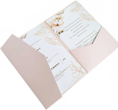 MillaSaw Einladungskarten Hochzeit Lila Rosa 5x7 Einladungskarten mit Umschlägen 20 Sets (Lila Rosa)
