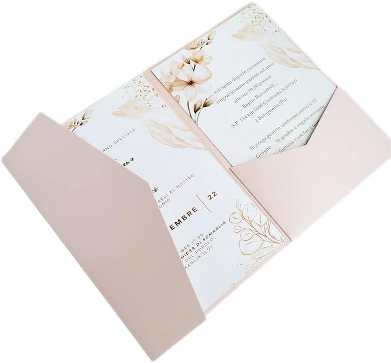 MillaSaw Einladungskarten Hochzeit Lila Rosa 5x7 Einladungskarten mit Umschlägen 20 Sets (Lila Rosa)